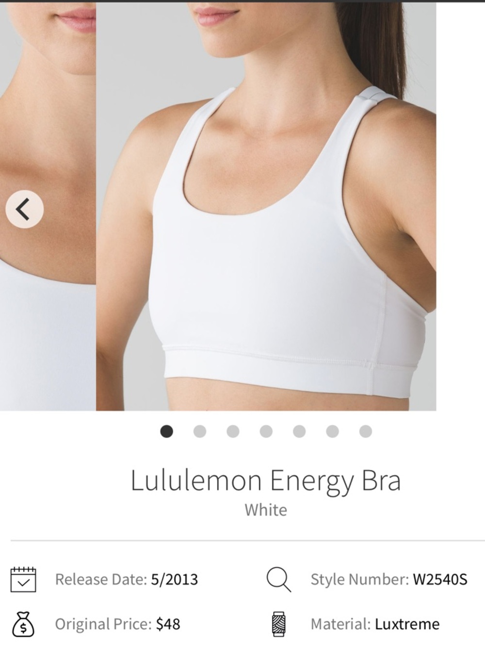 Lululemon Energy Bra